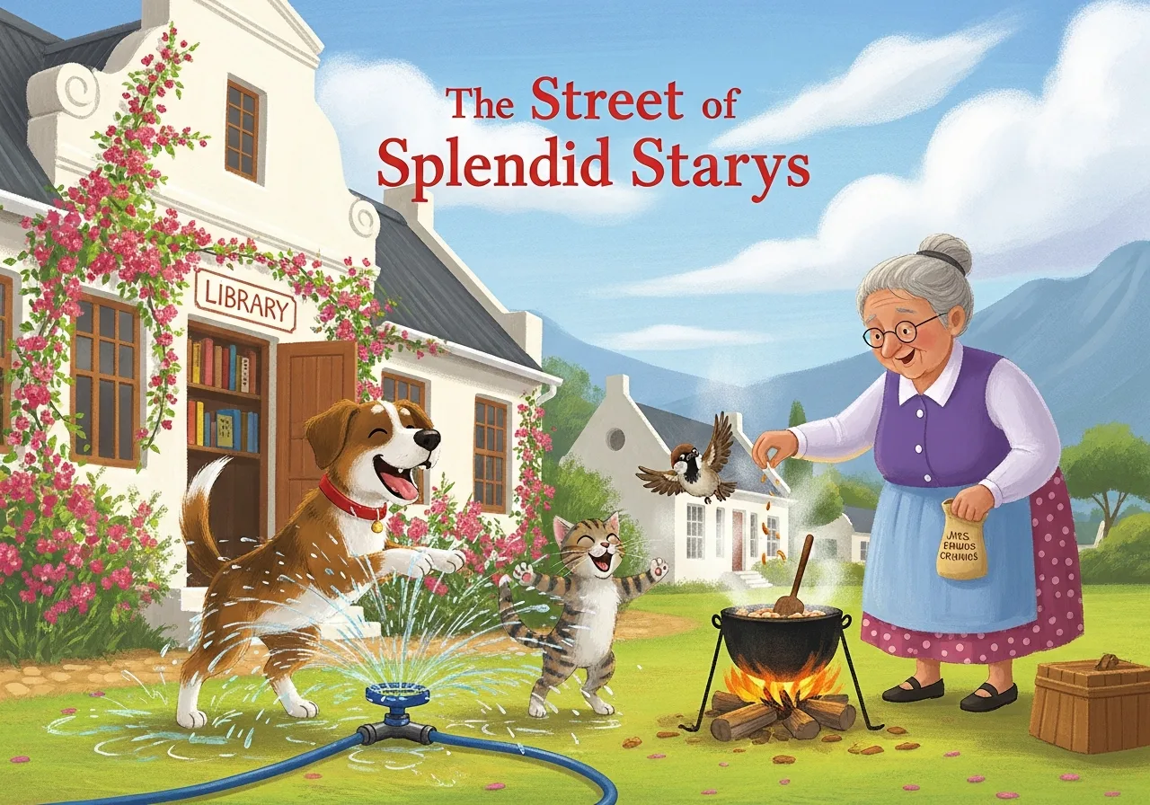 The Street of Splendid Strays — Grade 3 graded reader (Term 1 · Blends str/spl/spr)
