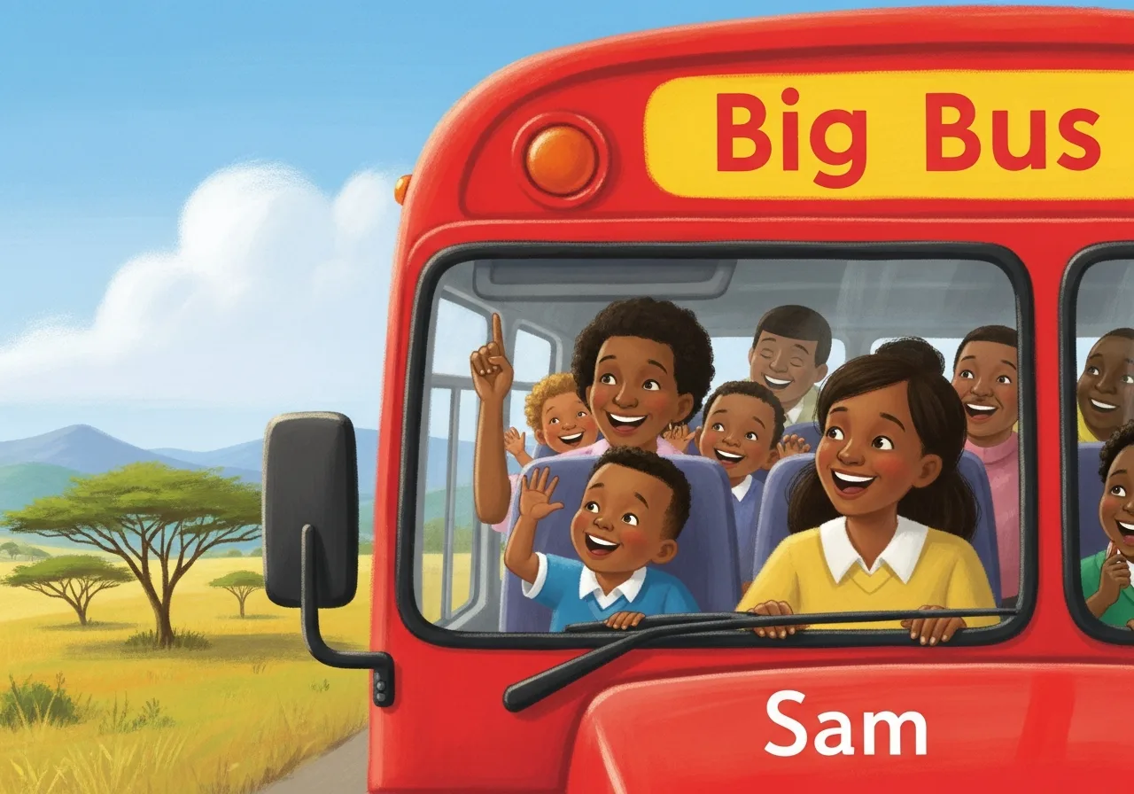Big Red Bus — Grade 1 graded reader (Level 1 · CVC words)