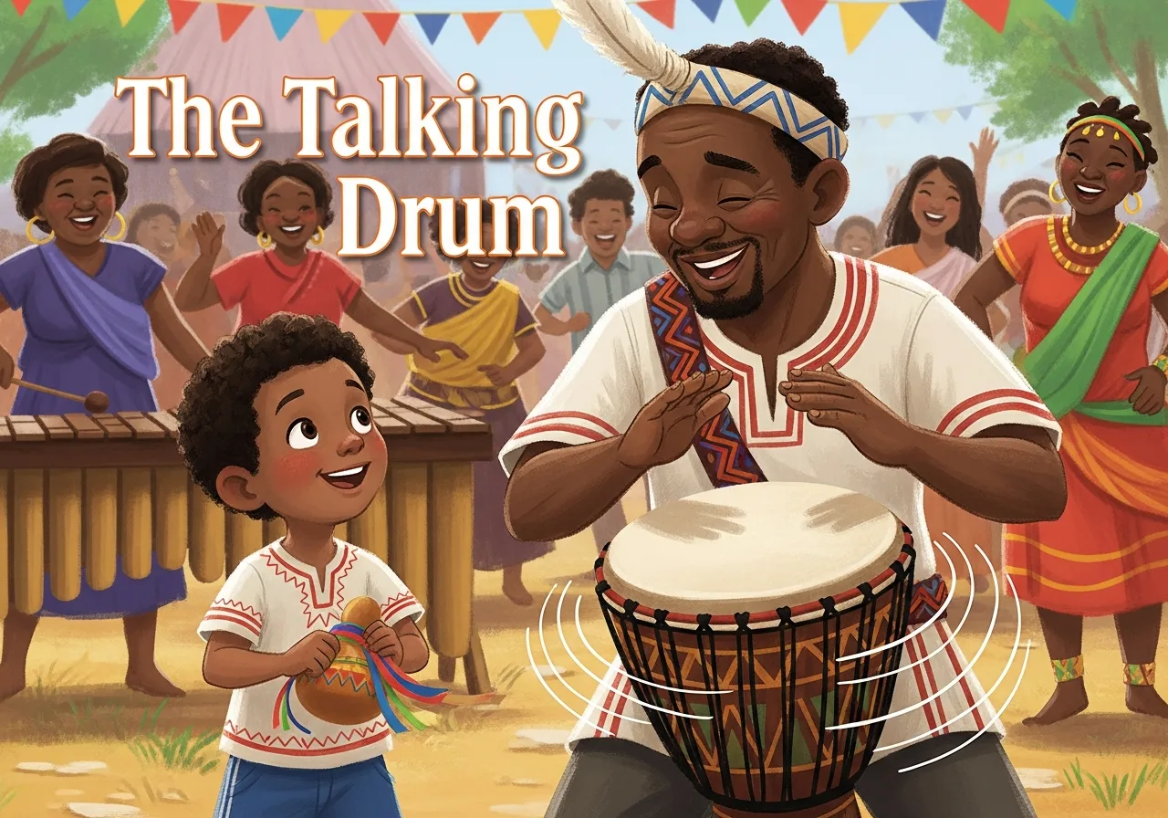 The Talking Drum — Grade 2 graded reader (Level 4 · Rich vocabulary)