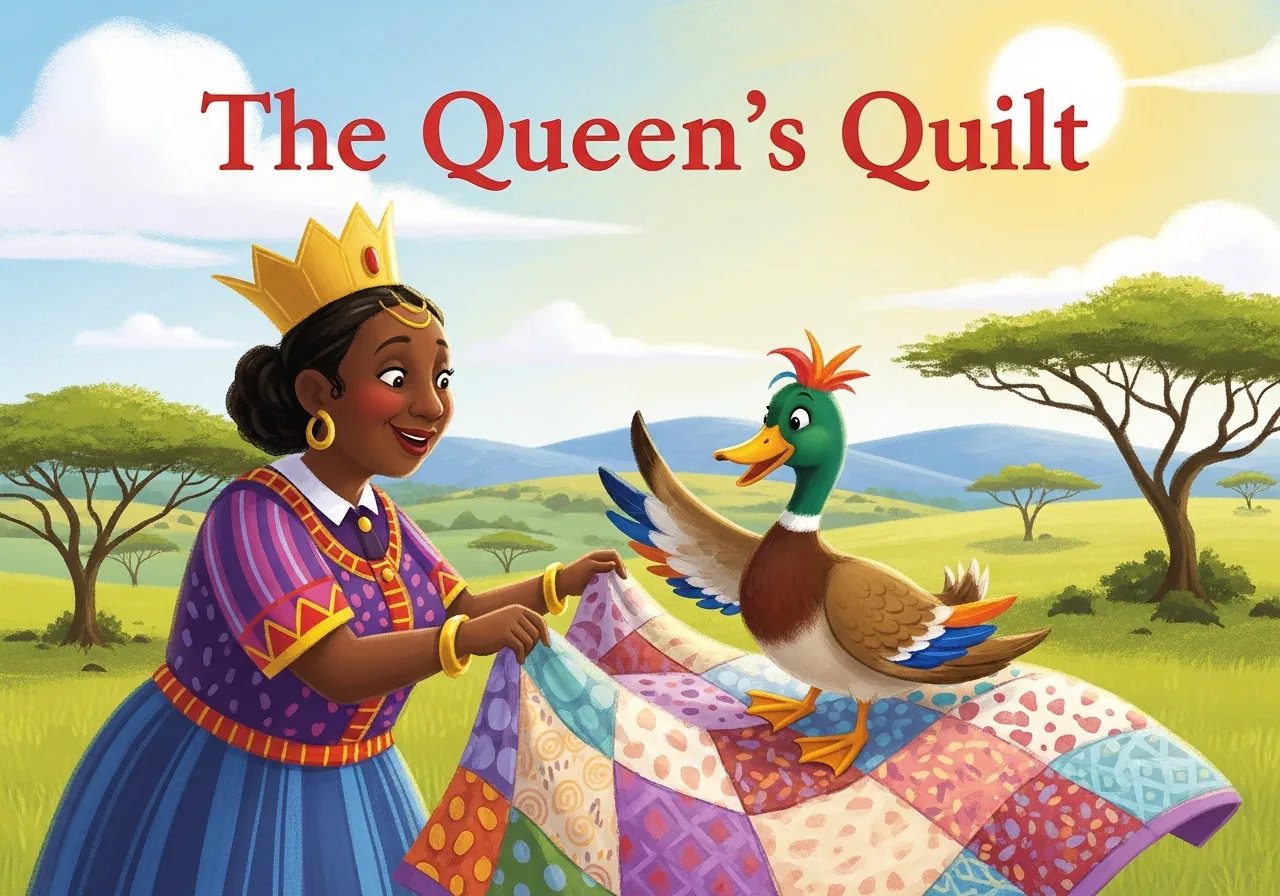 The Queen's Quilt — Grade 1 graded reader (Level 20 · qu words)