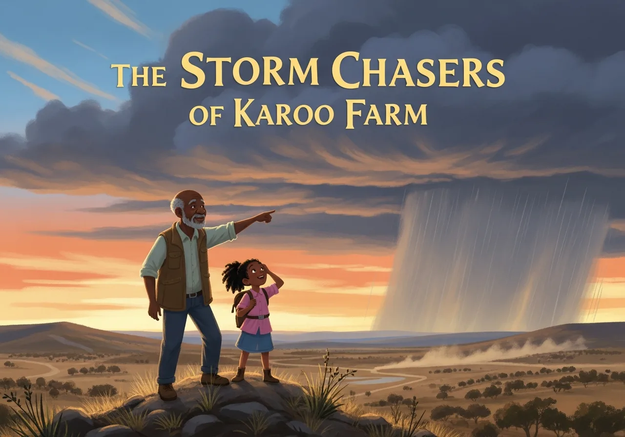 The Storm Chasers of Karoo Farm — Grade 3 graded reader (Level 4 · Setting & feeling)
