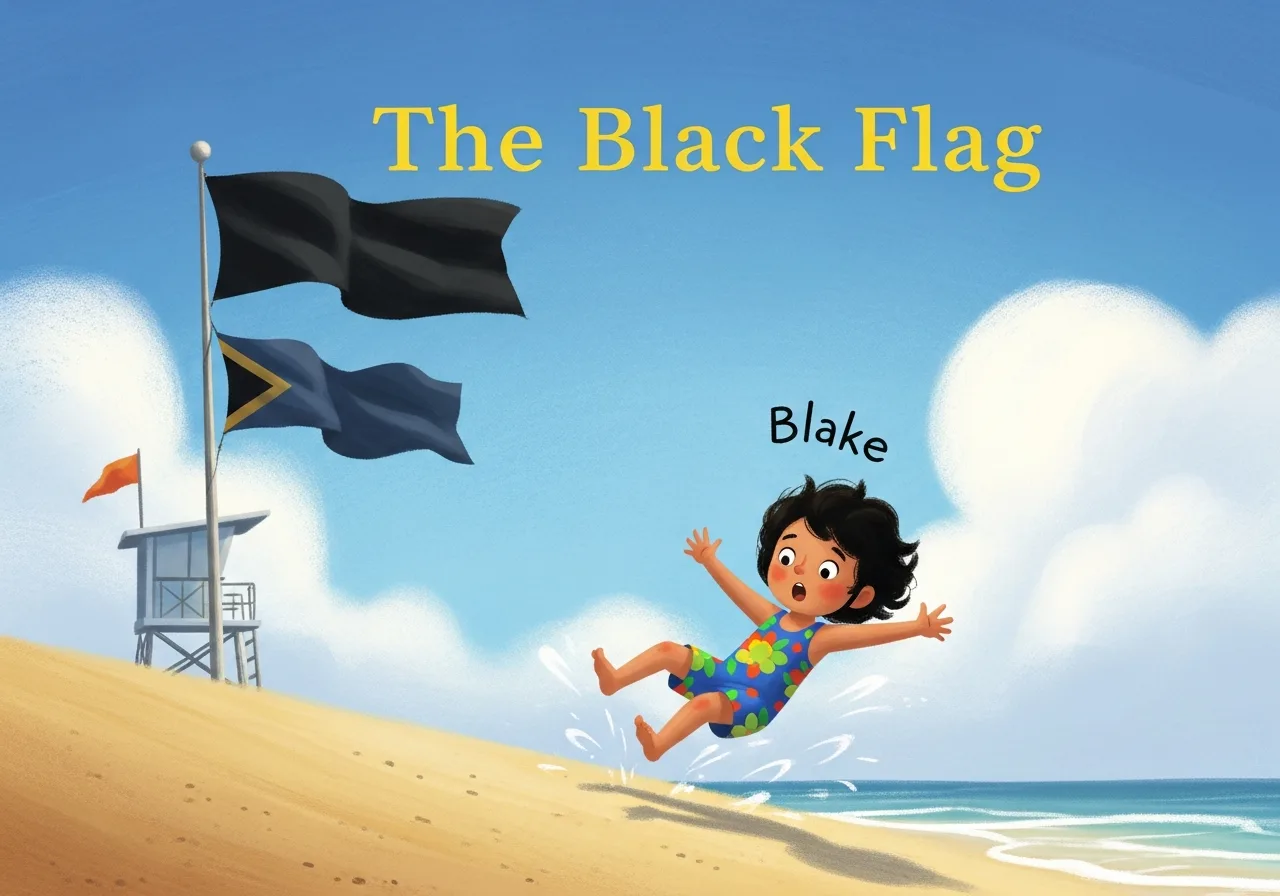 The Black Flag — Grade 1 graded reader (Term 3 · Blends bl/fl/sl)