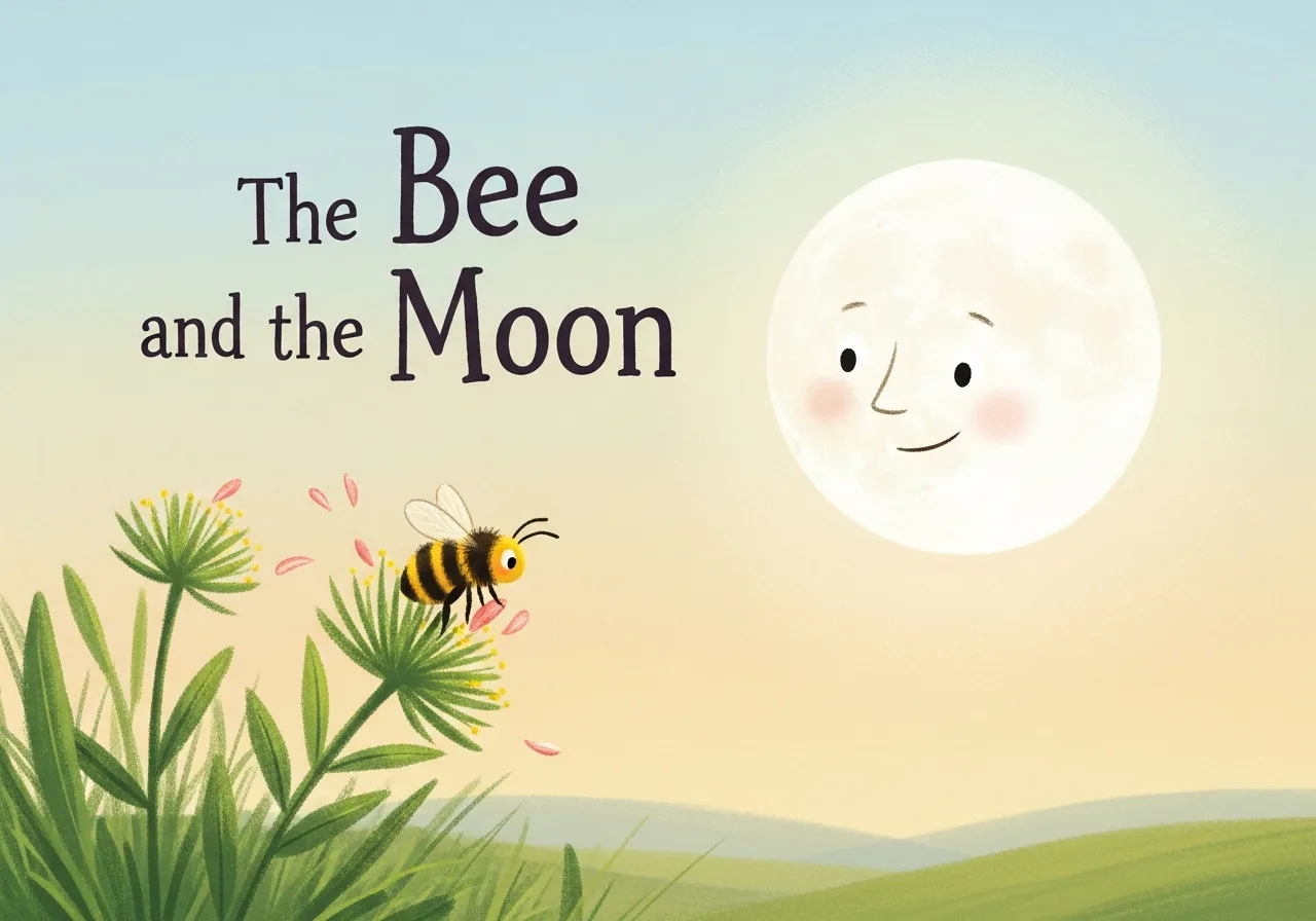 The Bee and the Moon — Grade 1 graded reader (Level 18 · -ee/-oo words)