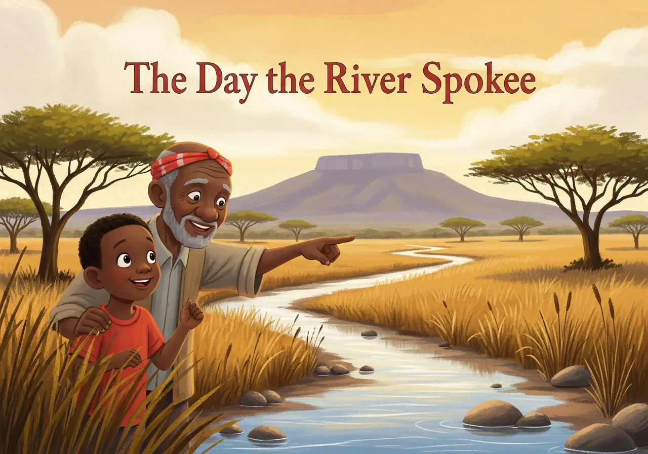 The Day the River Spoke — Grade 3 graded reader (Stage · Figurative language)