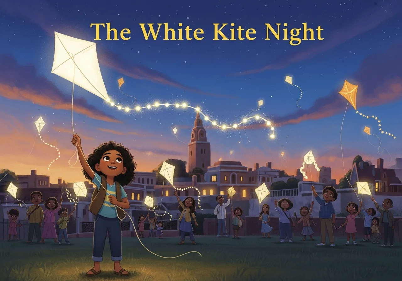 The White Kite Night — Grade 2 graded reader (Term 2 · Silent e)