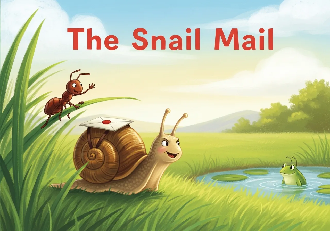 The Snail Mail — Grade 1 graded reader (Stage 8 · Longer sentences)