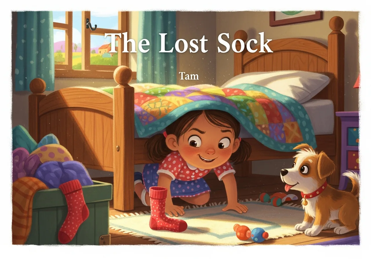 The Lost Sock — Grade 1 graded reader (Level 3 · Sight words)