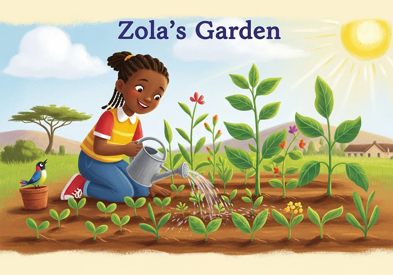 Zola's Garden — Grade 2 graded reader (Level 2 · Longer sentences)